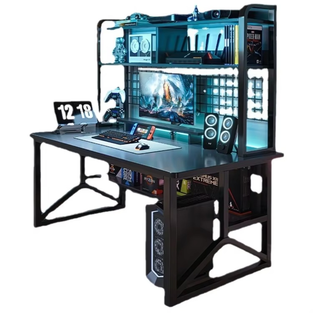 Esports Gaming Furniture - Modern Durable Metal+MDF Esports Gaming Desk