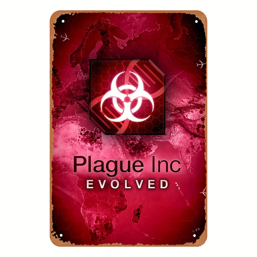 Video Gaming & Esports Usd Acc - Vintage Style Plague Inc Evolved Metal