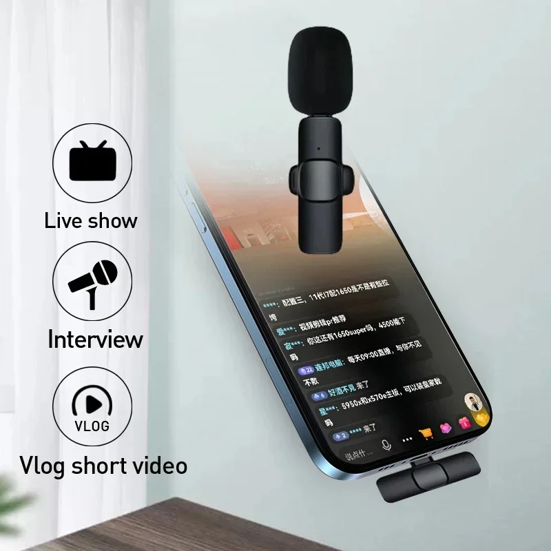 Video Gaming & Esports Usd Acc - Wireless Lavalier Microphone 2.4G Mini MicPortable