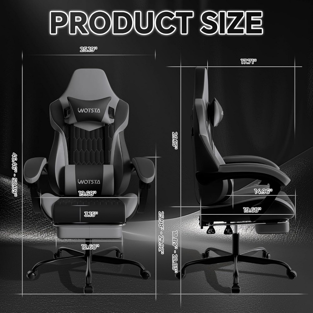 Ergonomic PVC Leather Gaming C - огляд і ціна Video Gaming & Esports Usd Acc