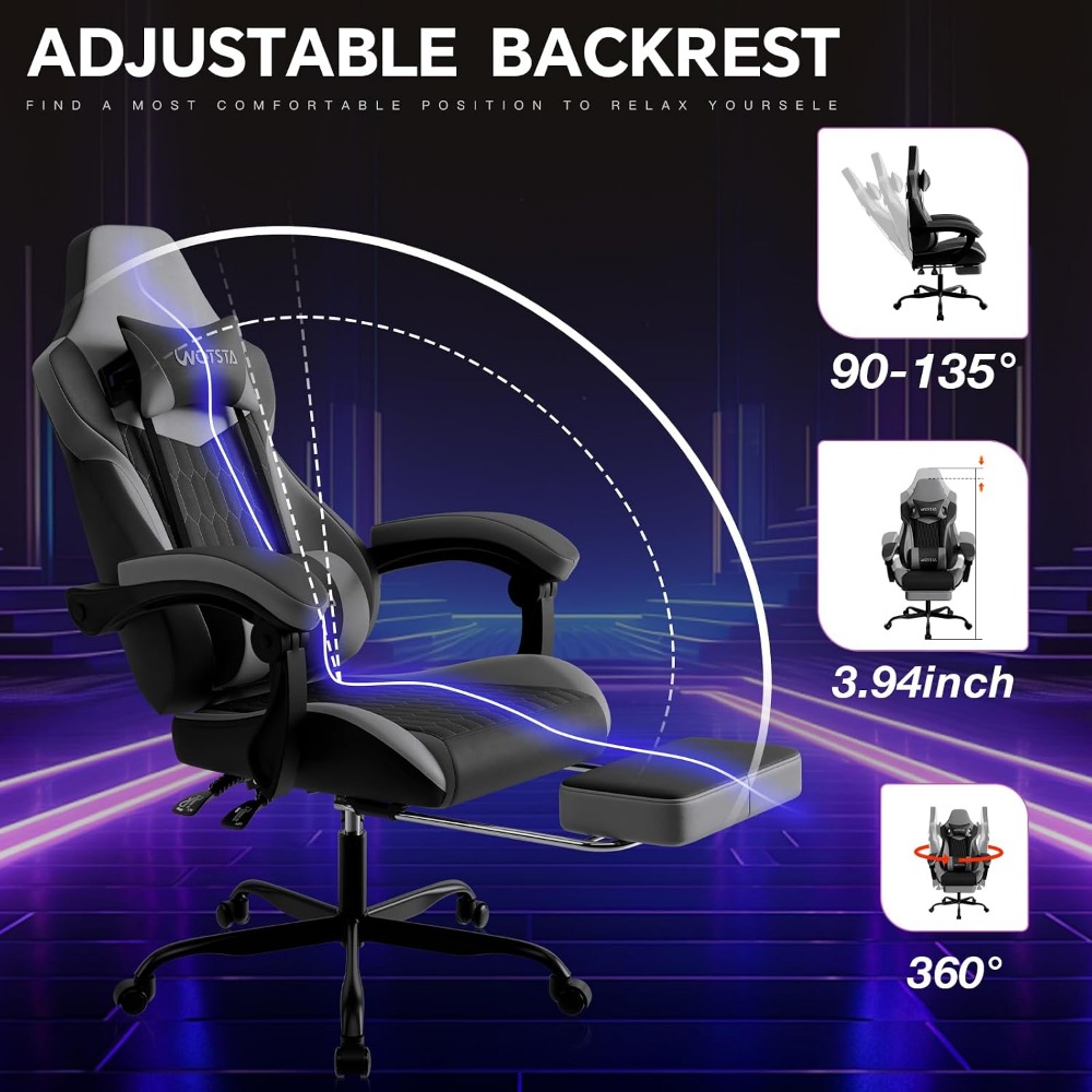 Ergonomic PVC Leather Gaming C - огляд і ціна Video Gaming & Esports Usd Acc