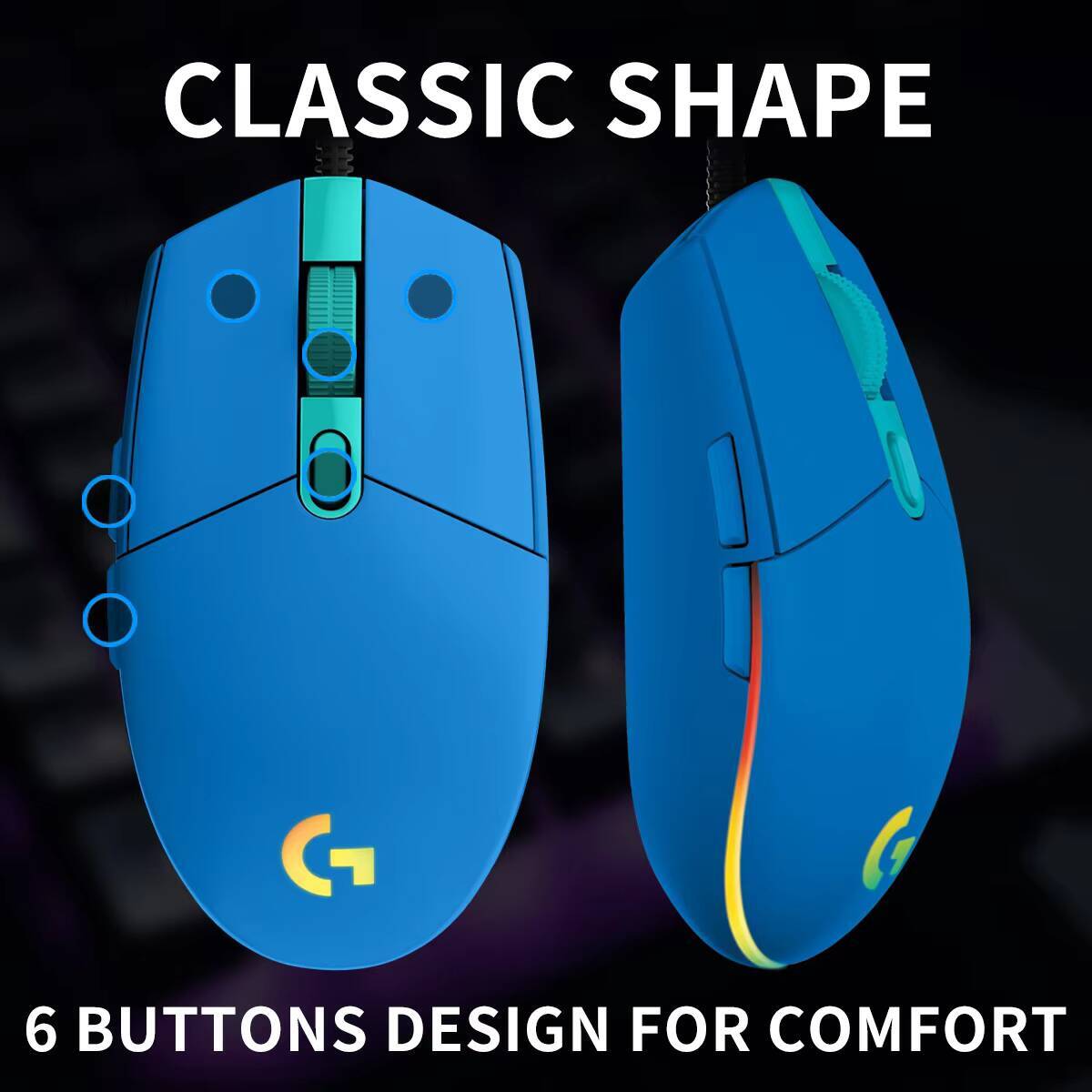 Logitech G203 Prodigy RGB Gami - огляд і ціна Logitech Mouse G203