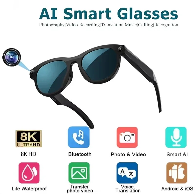 8KHD Smart AI Glasses Color Ch - огляд і ціна Video Gaming & Esports Usd Acc