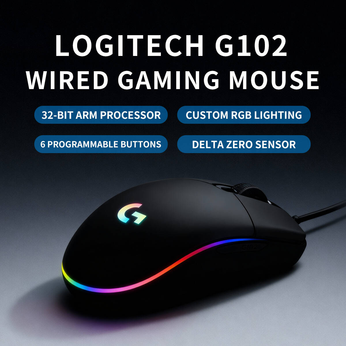 Logitech G203 Mouse, Wired USB - огляд і ціна Logitech Mouse G203