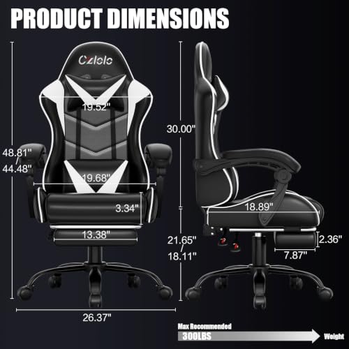 Gaming Chair with Footrest Rac - огляд і ціна Video Gaming & Esports Usd Acc