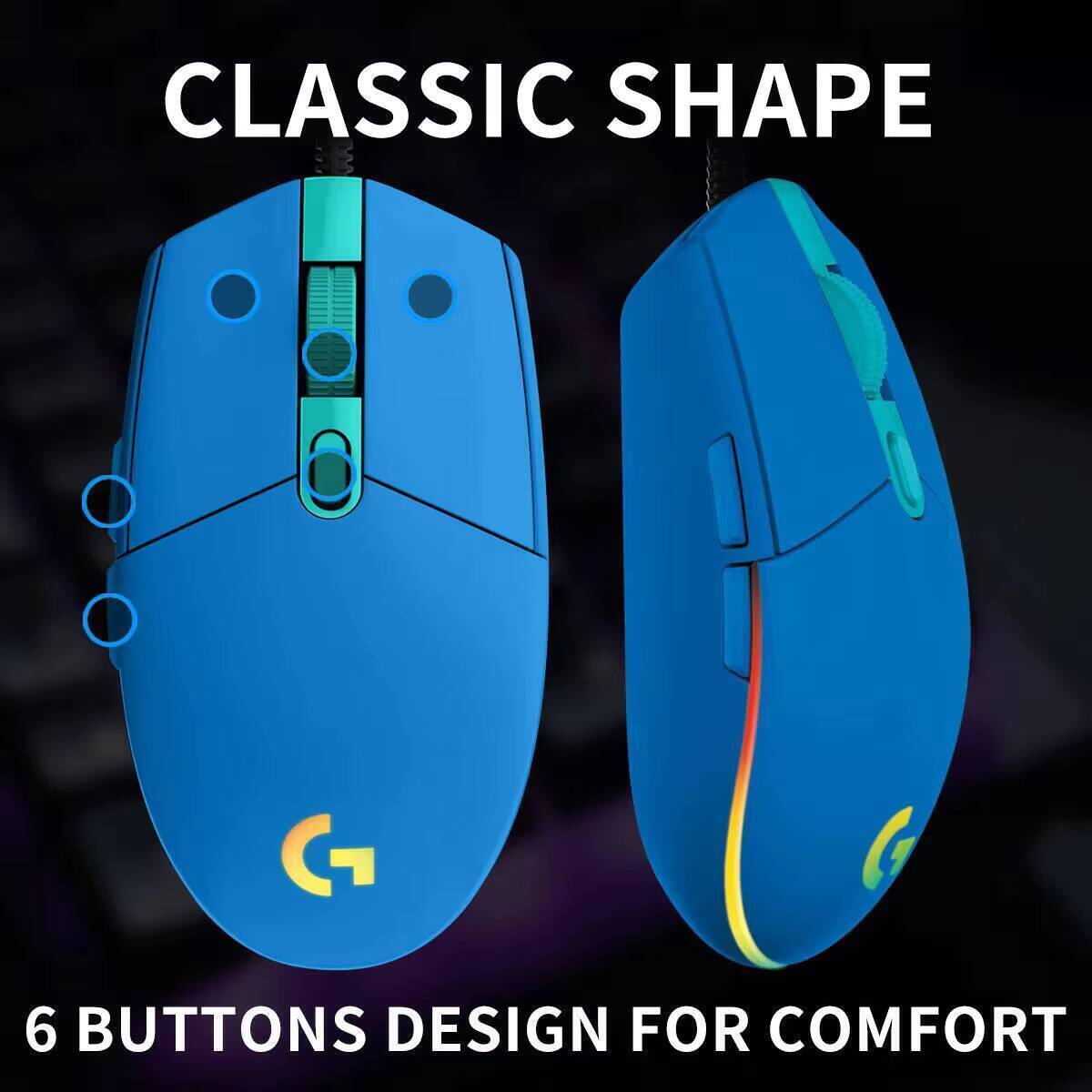 Logitech G203 Wired Mouse for  - огляд і ціна Logitech Mouse G203