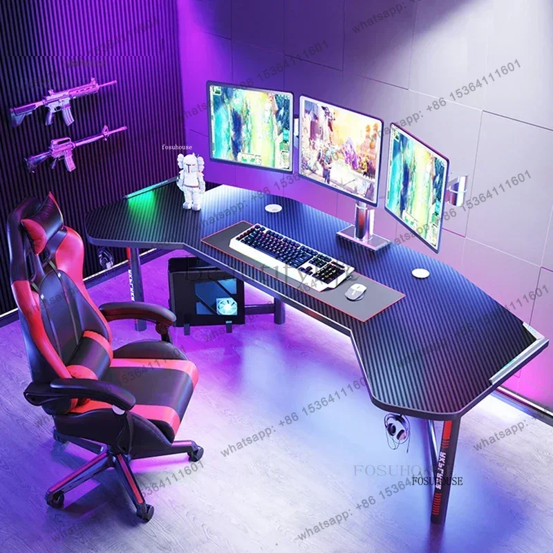 White Computer Desk Office Fur - огляд і ціна Esports Gaming Furniture