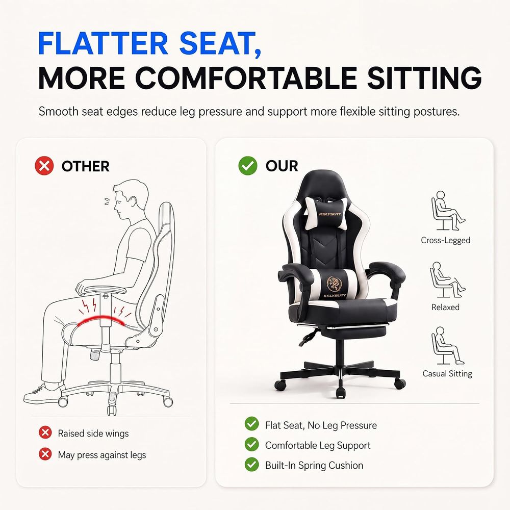 Desk Computer Gaming Chair - H - огляд і ціна Video Gaming & Esports Usd Acc