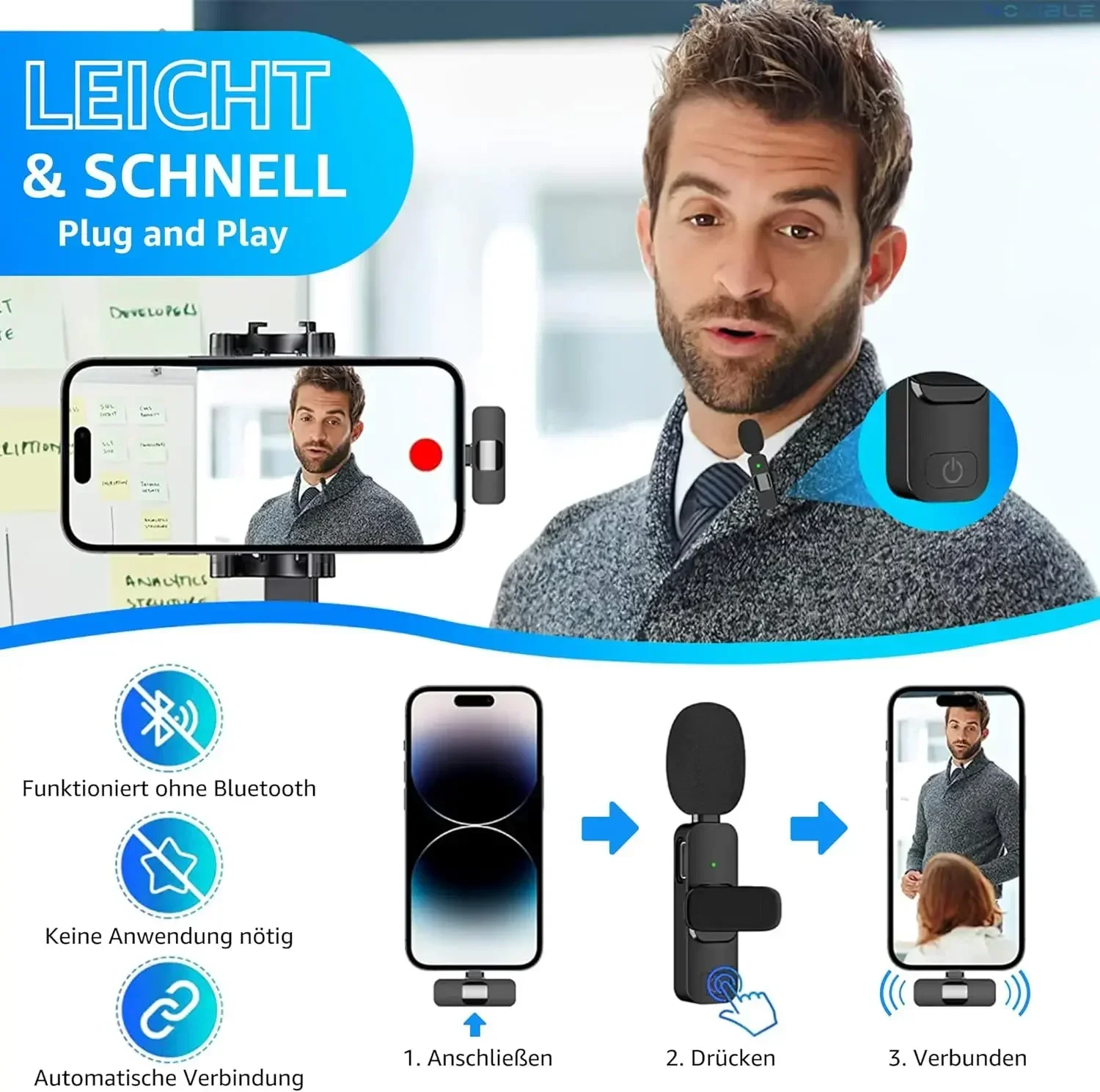 Wireless Lavalier Microphone 2 - огляд і ціна Video Gaming & Esports Usd Acc